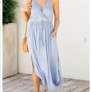 Baby Blue Boutique Midi Dress